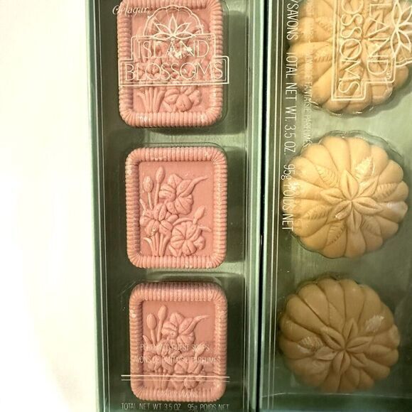 Vintage Soap Sets Savons Delagar Collections Seaside Treasures & Island blossoms - Picture 4 of 9